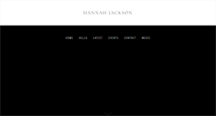 Desktop Screenshot of hannahjacksonmusic.com
